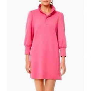 Pomander Place Pink Ruffle Mini Dress
